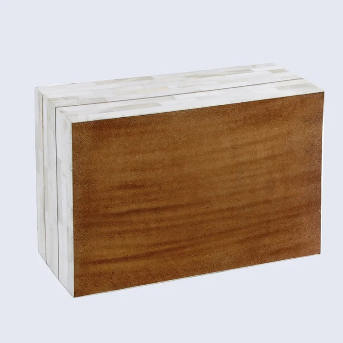 Decorative box Aegean pearl Bone Inlay, Brass available in 2 sizes