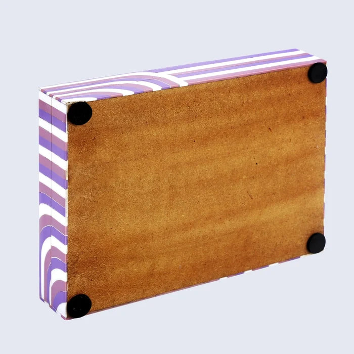 Decorative box Resin Inlay Carnaby swing 8 x 6 x 1.5 inch