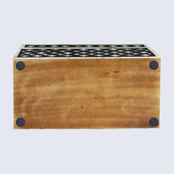 Decorative box Rhonda bouquet Mother of Pearl & Resin 10x5x5 inch