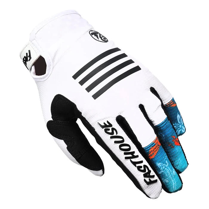 Fasthouse Saguaro TB Island Hopper Gloves - White