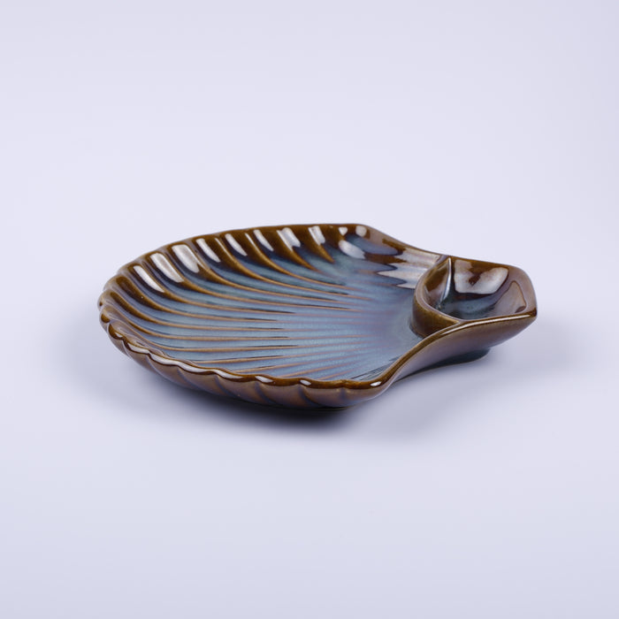 Handmade Decorative Ceramic Platter For Serving & Decor -AUTUMN