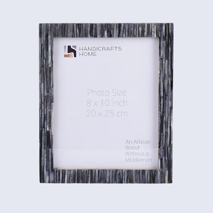 Koyala Kachcha Picture Frame | Charcoal Bone Inlay | 4x6 5x7 8x10