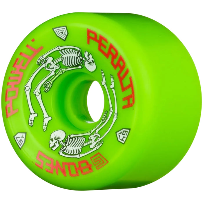 Powell Peralta G-Bones Skateboard Wheels 64mm 97a - Green (4 pack)