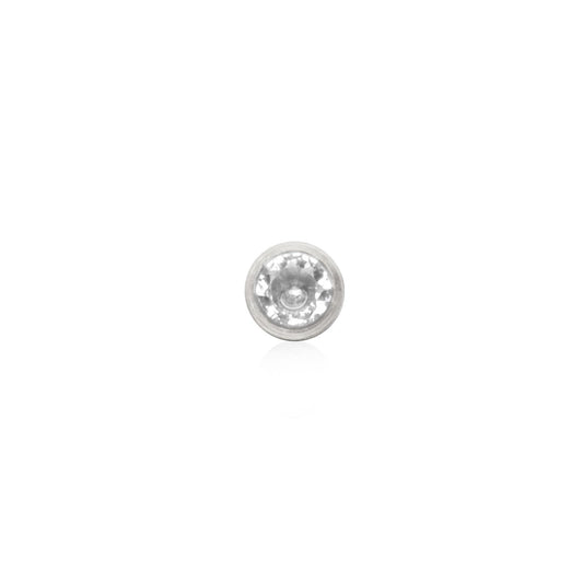 Custom Retro Birthstone (Silver)