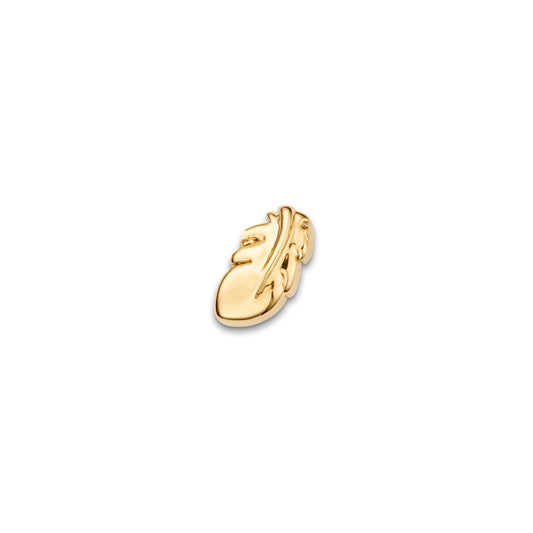 Made Mine Charms - Feather Charm (Gold)