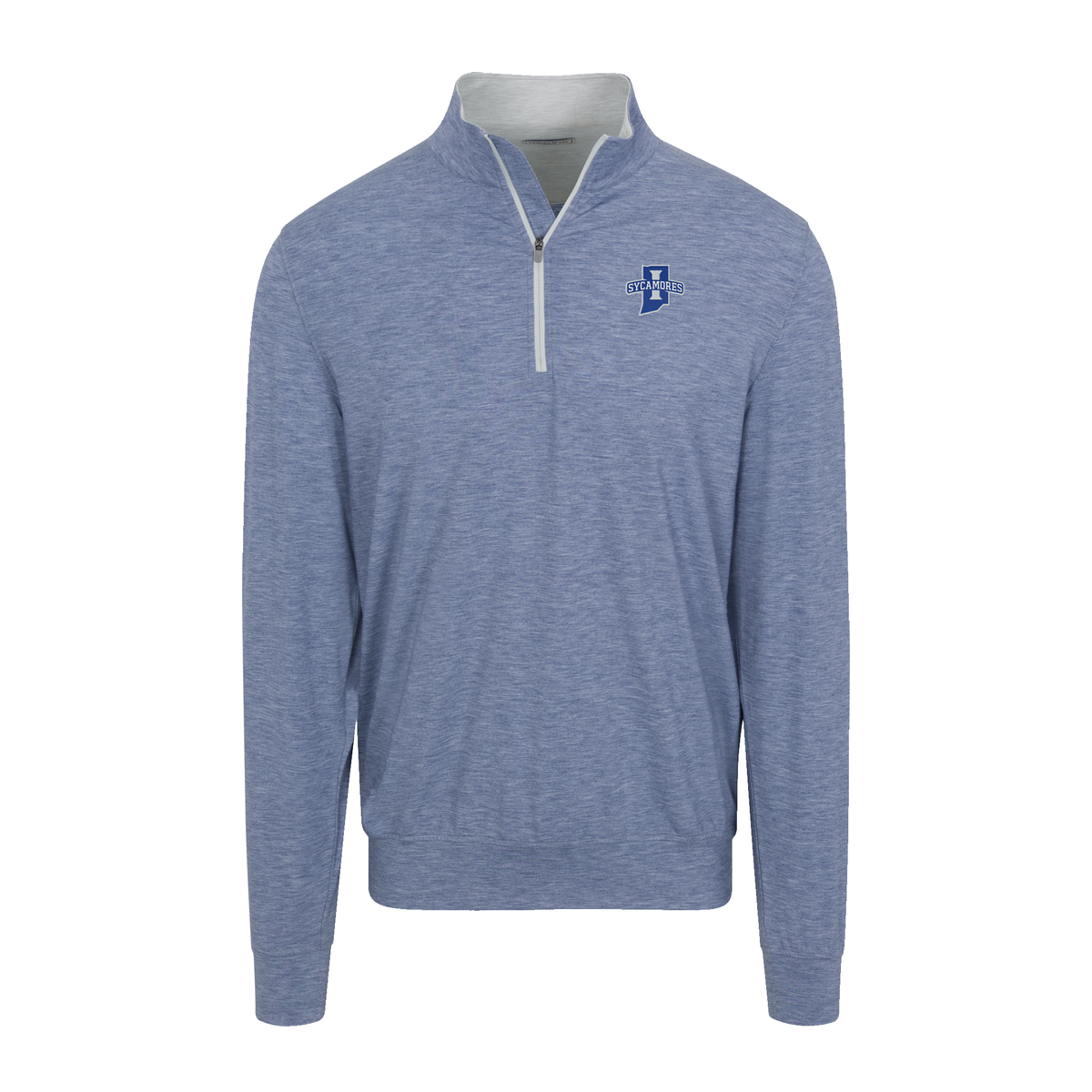 Indiana State Velocity Performance Quarter Zip Dark Steel Blue