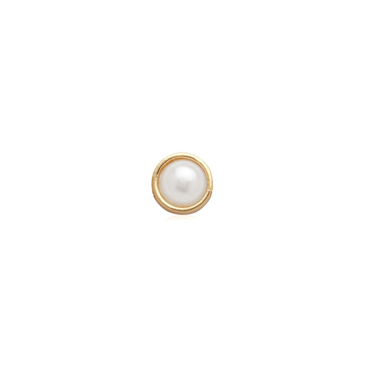 Made Mine Charms - Pearl Charm (Gold)