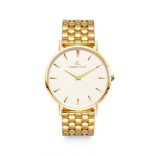 Gold Kensington Link 40 Watch