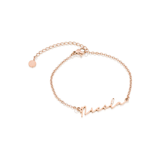 Signature Name Bracelet (Rose Gold)