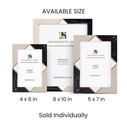 Art Deco Picture Frames | The Menton Grey | 4x6 5x7 8x10