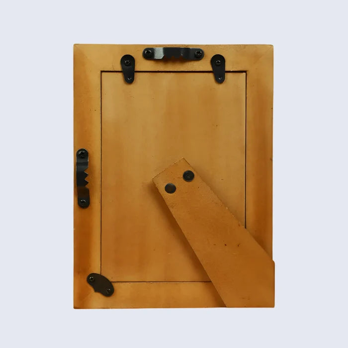 Black Resin Inlay Picture Frame | Block Stripe | 4x6 5x7