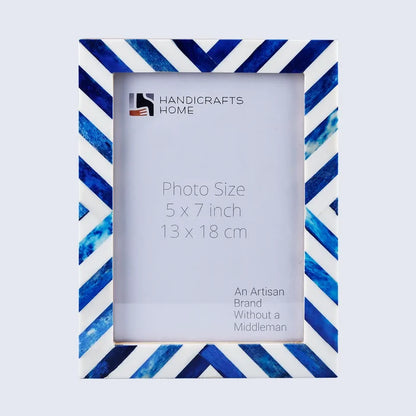 Blue White / 4x6
