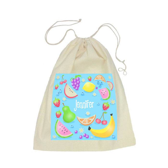 Calico Drawstring Bag - Fruit