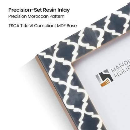 Casablanca Fumar Resin Inlay Picture Frame Set 2