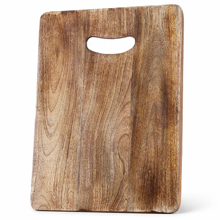 Chopping Board Rectangular with Slot Handle –Wood, in 15x12"