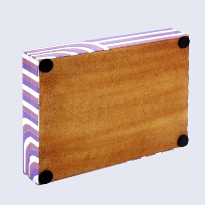 Decorative box Resin Inlay Carnaby swing 8 x 6 x 1.5 inch