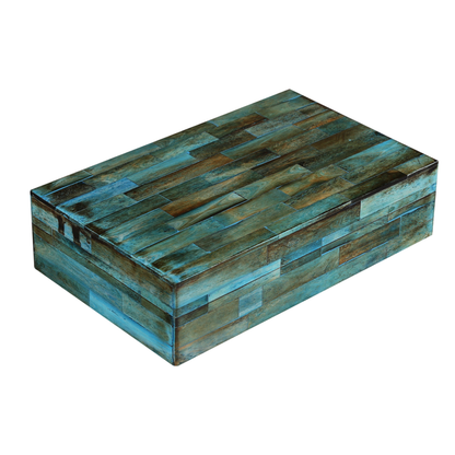 Handmade Decorative Boxes Verdigris Collection Bone Inlay, 7 sizes, for jewelry and keepsake storage