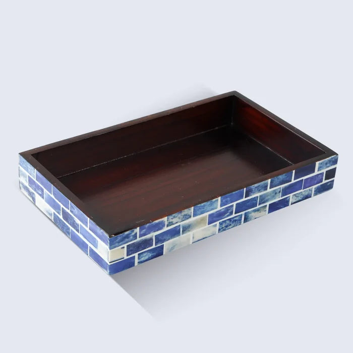 Handmade Decorative Tray Bone Inlay Parlour Bond Collection, 10x6 inch