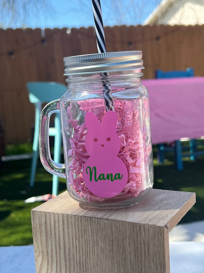 Easter Bunny Mason Jar - Personalized