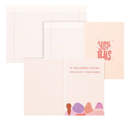 Feminist Agenda Peach Notebook