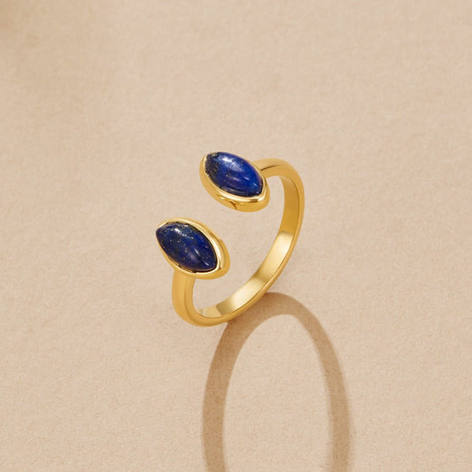 Gold Lapis Lazuli Wrap Ring