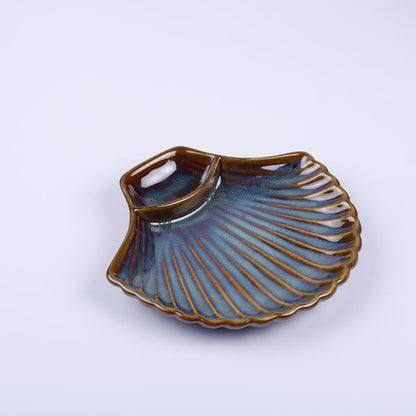 Handmade Decorative Ceramic Platter For Serving & Decor -AUTUMN