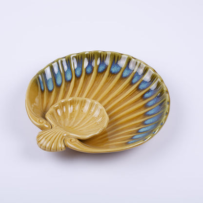 Handmade Decorative Ceramic Platter For Serving & Decor -GOLD