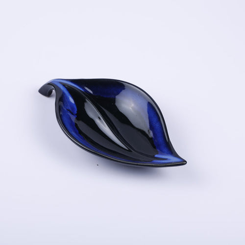 Handmade Decorative Ceramic Platter For Serving & Decor -NAVY