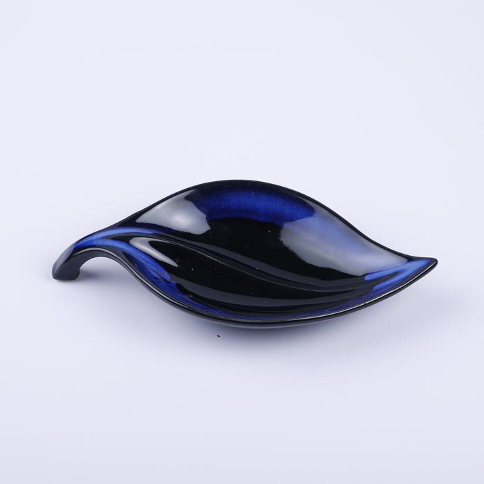 Handmade Decorative Ceramic Platter For Serving & Decor -NAVY