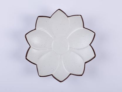 Handmade Decorative Ceramic Platter For Serving & Decor -SNOW