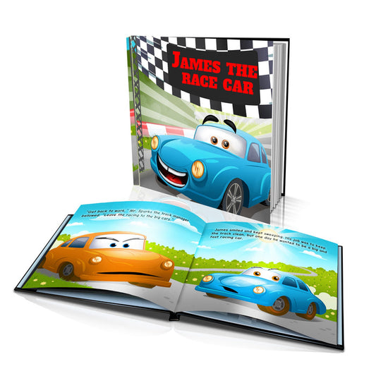 Hard Cover Story Book - The Race Car