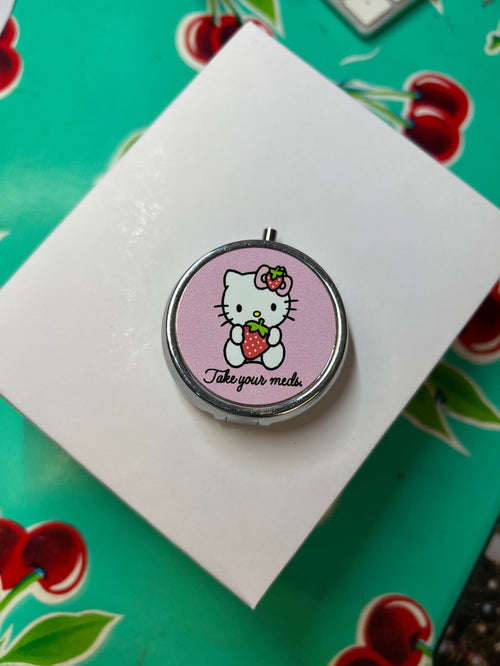 HK Pill Case - Take Your Meds Pink