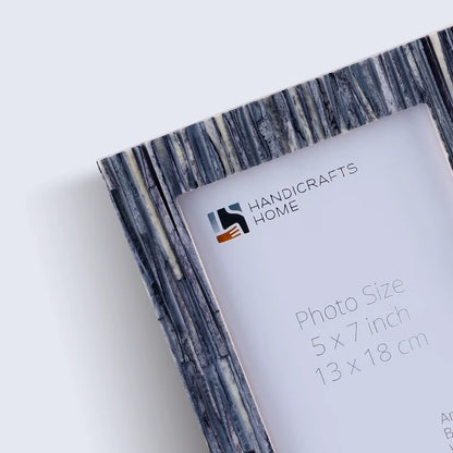 Koyala Kachcha Picture Frame | Charcoal Bone Inlay | 4x6 5x7 8x10