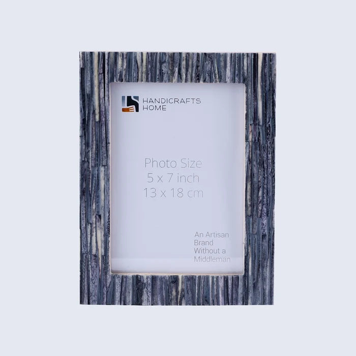 Koyala Kachcha Picture Frame | Charcoal Bone Inlay | 4x6 5x7 8x10