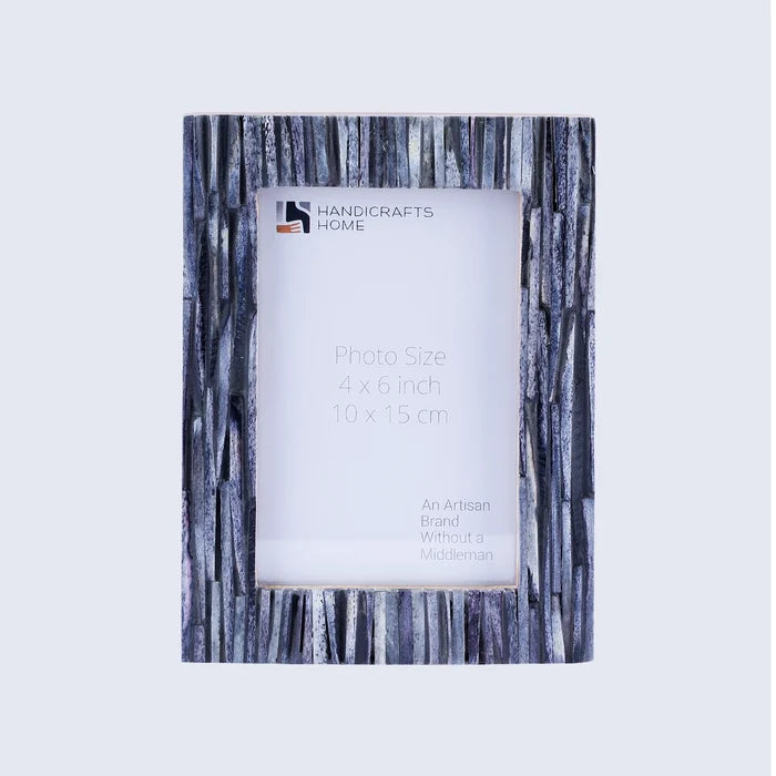 Koyala Kachcha Picture Frame | Charcoal Bone Inlay | 4x6 5x7 8x10