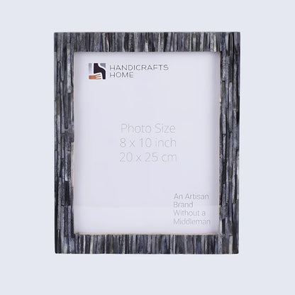 Koyala Kachcha Picture Frame | Charcoal Bone Inlay | 4x6 5x7 8x10
