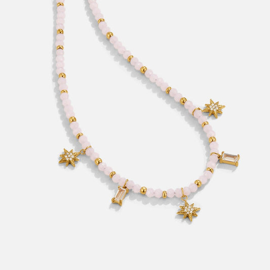 Lana Pink Bead Necklace