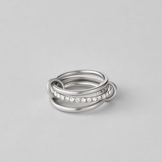 Layered Kaili Silver Ring
