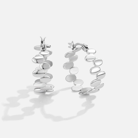 Link Monet Silver Hoop Earrings
