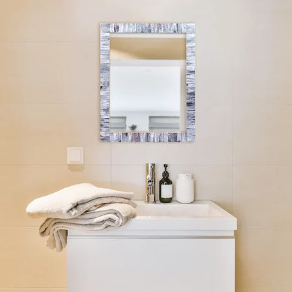 Handmade Make To Order Classic Grey Mirror Bone Inlay Collection in 4 Sizes