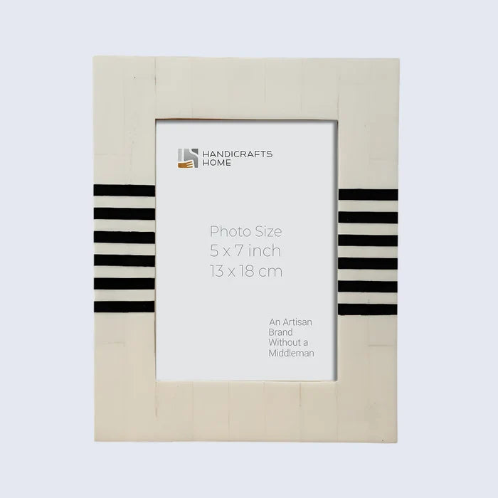 Make to order handmade chevron brown pattern picture frames 4x6.5x7