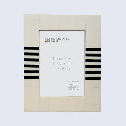 Make to order handmade chevron brown pattern picture frames 4x6.5x7