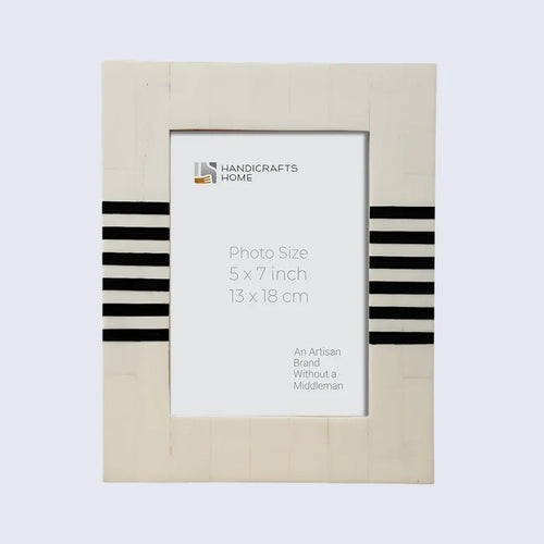 Make to order handmade chevron brown pattern picture frames 4x6.5x7