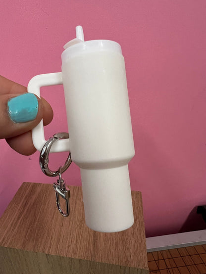 Mini Stanley Keychain with Storage for Lipstick Pills or Cash!