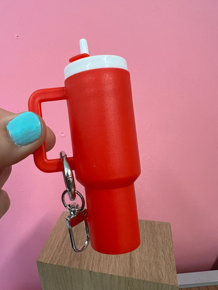 Mini Stanley Keychain with Storage for Lipstick Pills or Cash!