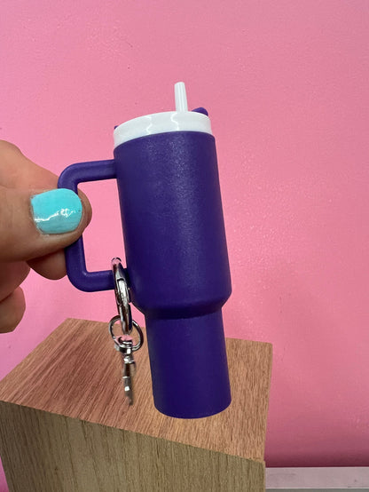 Mini Stanley Keychain with Storage for Lipstick Pills or Cash!
