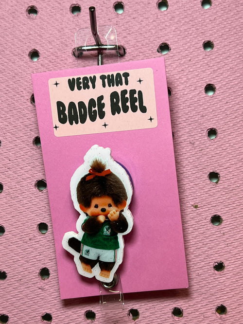 Monchichi Mex Badge Reel