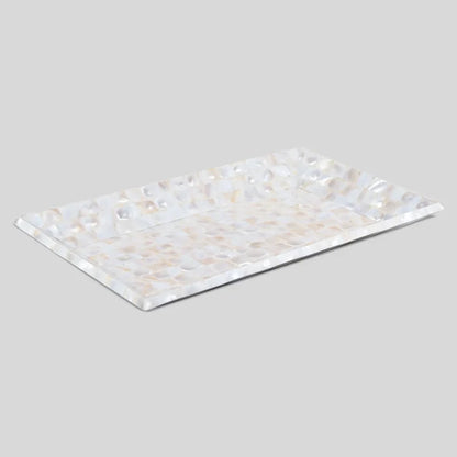 Handmade Mother of Pearl Decorative Tray Vanity Coffee Table 12"x7"