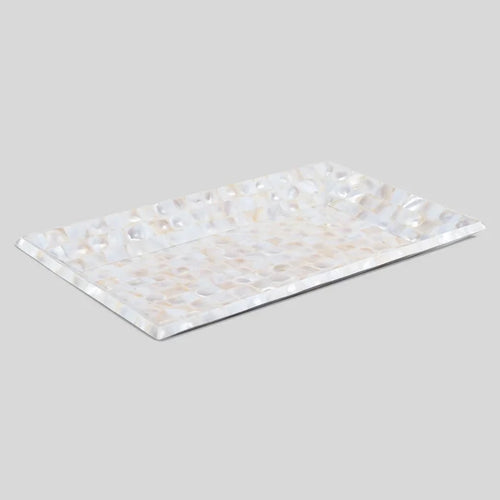 Handmade Mother of Pearl Decorative Tray Vanity Coffee Table 12"x7"
