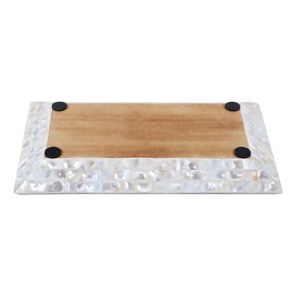 Mother of Pearl Decorative Tray Vanity Coffee Table 12"x7"